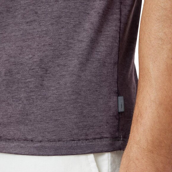 John Varvatos Men's Short Sleeve Bond Burnout Pocket Crew T- Shirt Dry Lavender - Picture 4 of 7